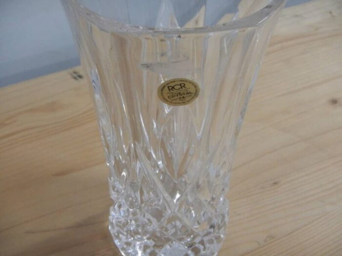 rcb crystal vase 1980s 2