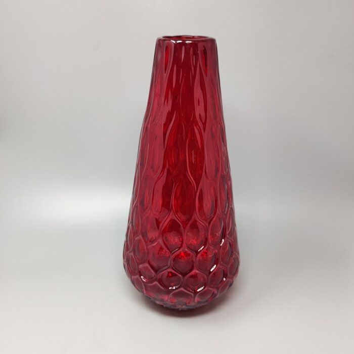 red murano glass vase from ca dei vetrai italy 1960s 1