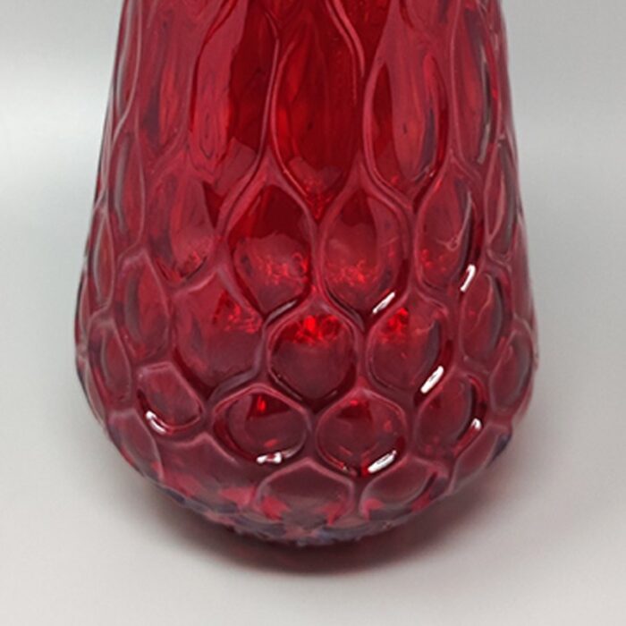 red murano glass vase from ca dei vetrai italy 1960s 4