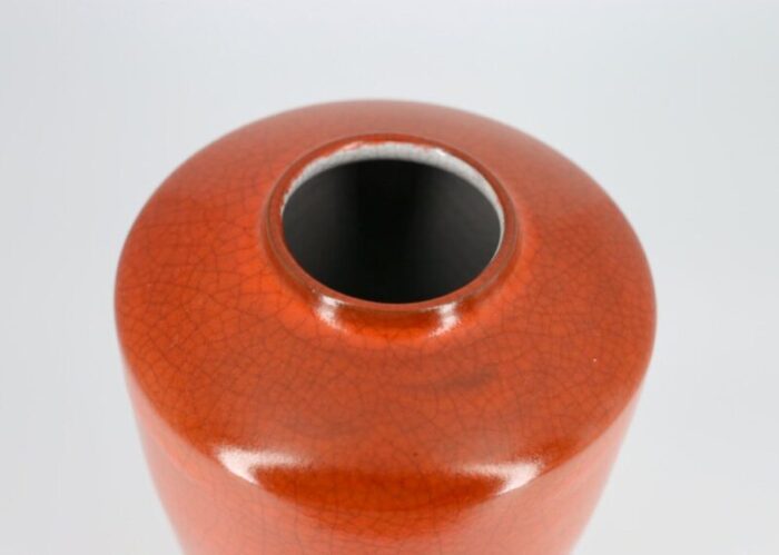 red oblong vase from karlsruhe majolika 4