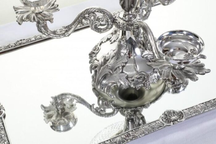 rococo silver plate centrepiece 10