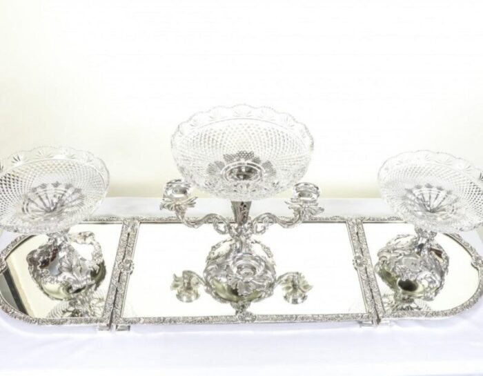 rococo silver plate centrepiece 11