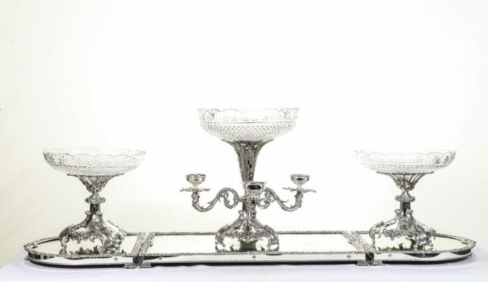 rococo silver plate centrepiece 3