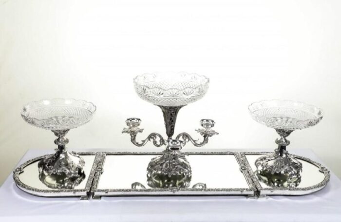 rococo silver plate centrepiece 4