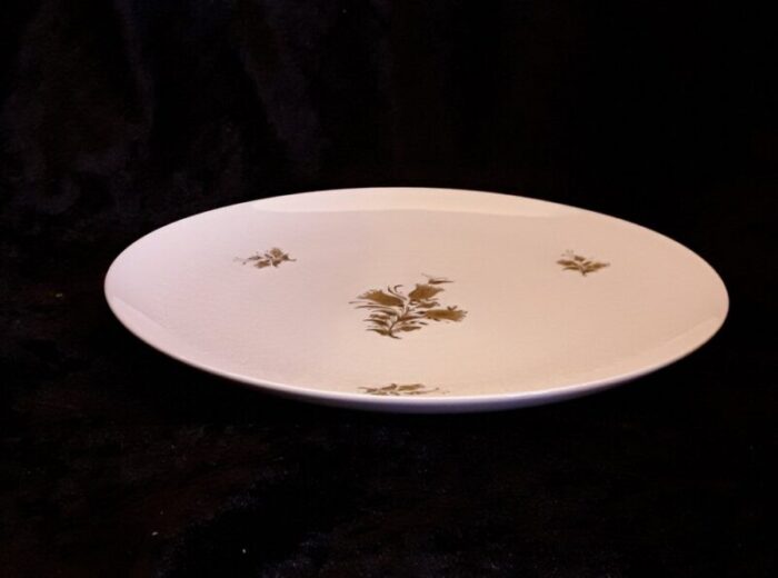 romance serving plate in white glazed porcelain by bjoern wiinblad for rosenthal 1