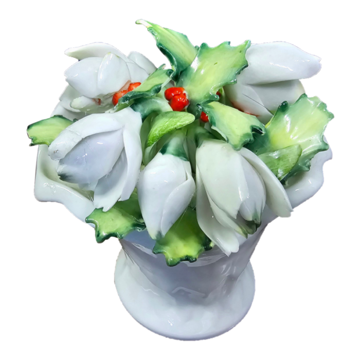 royal doulton english fine bone china flower bouquet in flower pot 1561