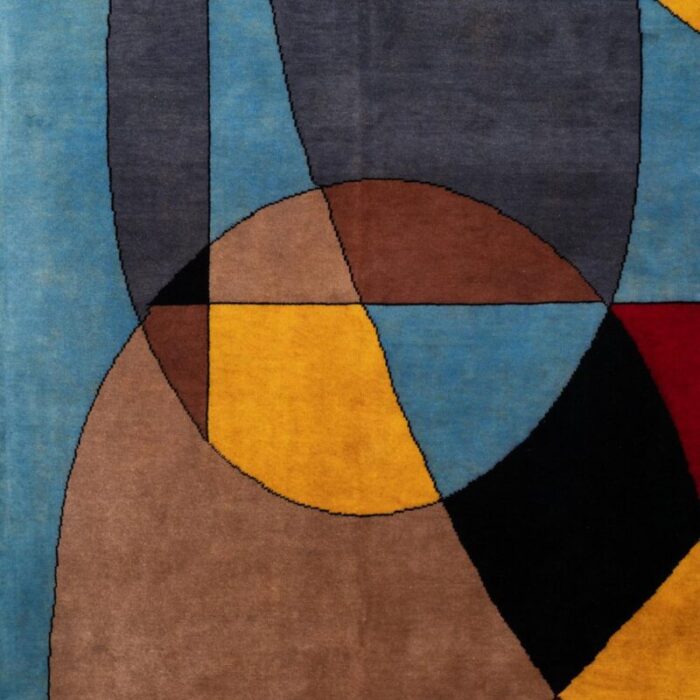 rug or tapestry in the style of delaunay 3