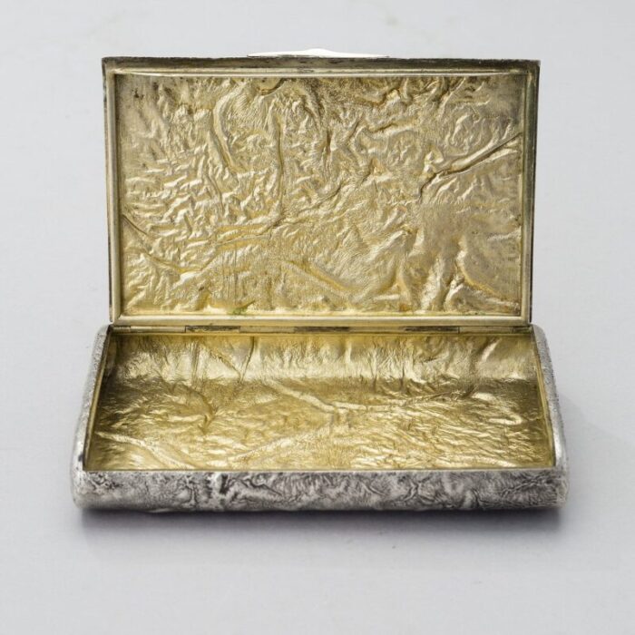 samodorok silver cigarette box russia 1920s 3