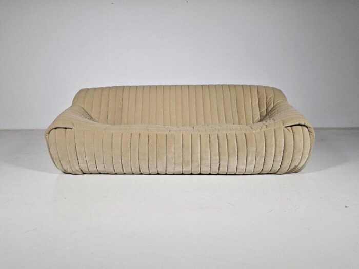 sandra 3 seater sofa with ottoman by annie hieronimus for cinna 1970s set of 2 2426