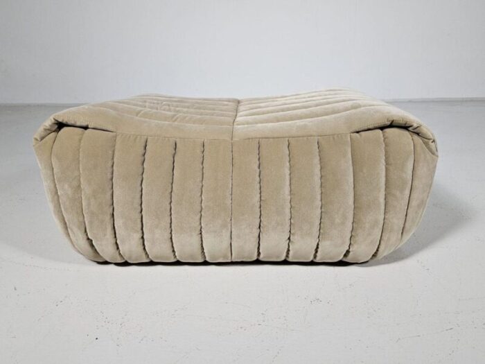 sandra 3 seater sofa with ottoman by annie hieronimus for cinna 1970s set of 2 3092