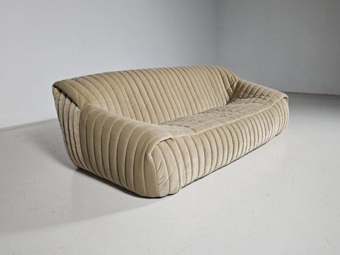 sandra 3 seater sofa with ottoman by annie hieronimus for cinna 1970s set of 2 4382