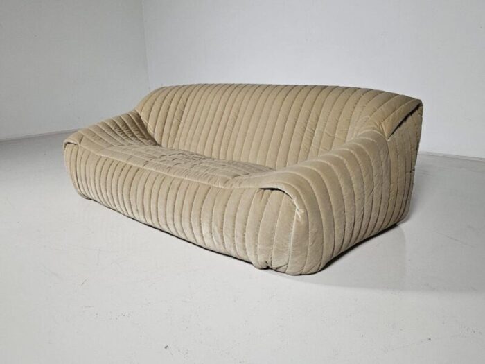 sandra 3 seater sofa with ottoman by annie hieronimus for cinna 1970s set of 2 4387