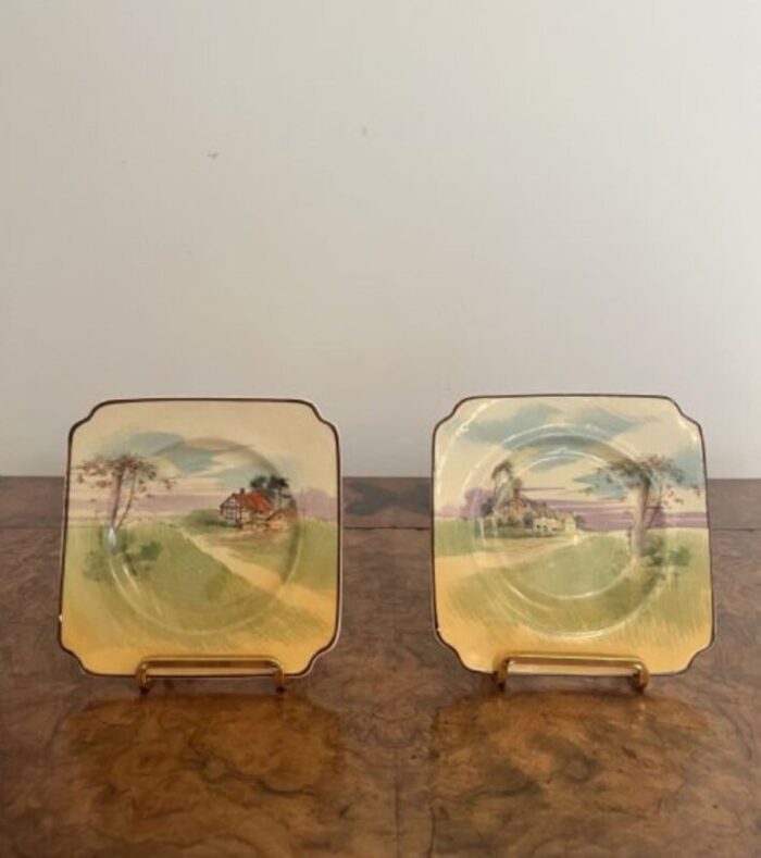 sandwich plates from royal doulton 1920s set of 4 5