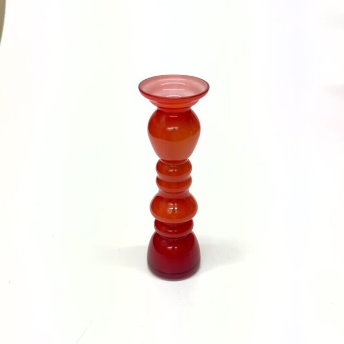 saturated pink and red glass vessel curation group of 5 5632