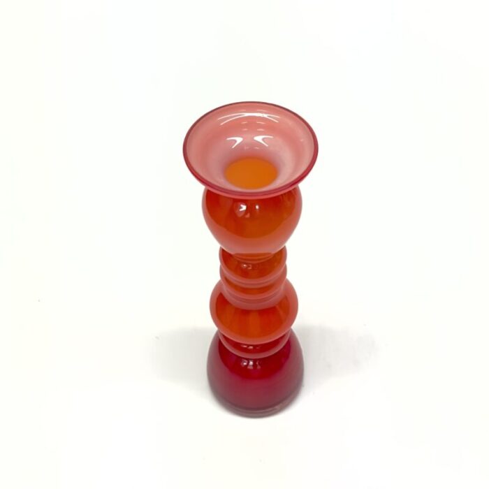 saturated pink and red glass vessel curation group of 5 7327