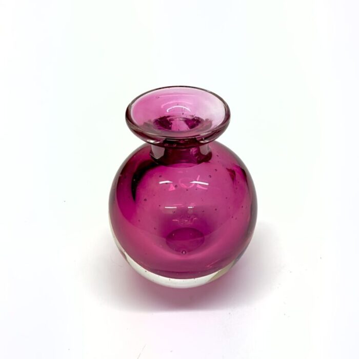 saturated pink and red glass vessel curation group of 5 7545