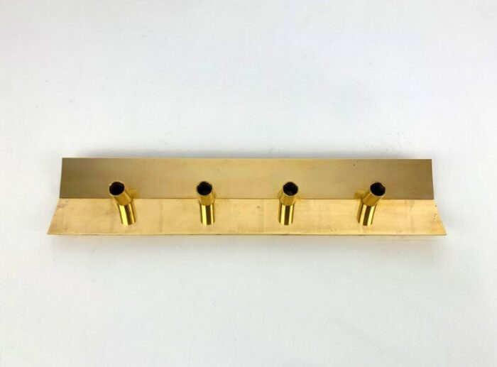 scandinavian no 69 candleholder in brass by pierre forsell for skultuna 1960s 1