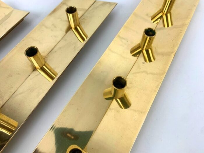 scandinavian no 69 candleholder in brass by pierre forsell for skultuna 1960s 12