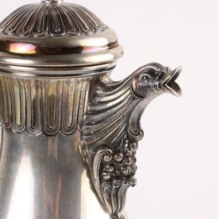 second half 20th century coffee pot in milanese silver 3