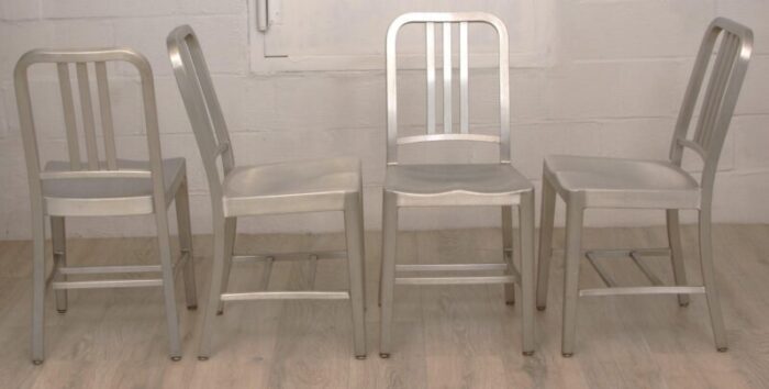 set of 4 emeco navy 1006 chairs 4090