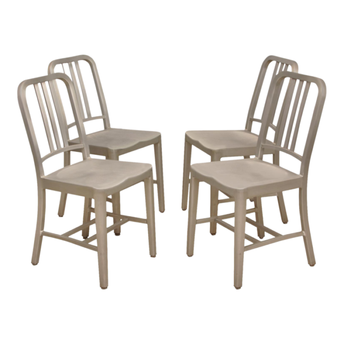 set of 4 emeco navy 1006 chairs 8142