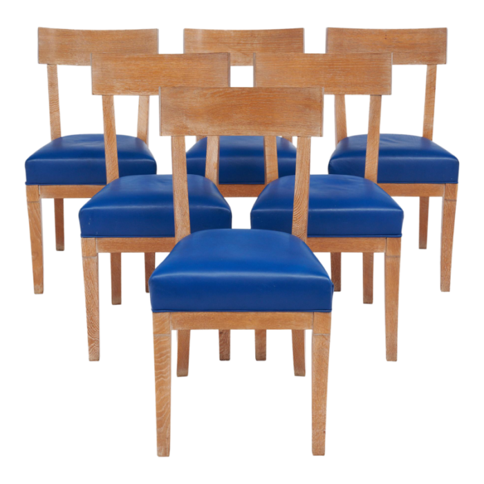 set of christian liaigre cerused chairs 1433