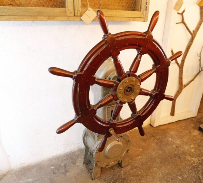 ship steering wheel from sons of j barrera 1950s 4