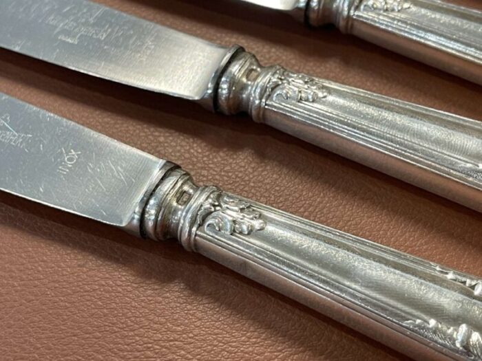 silver metal and stainless steel knives from paris ravinet set of 12 8