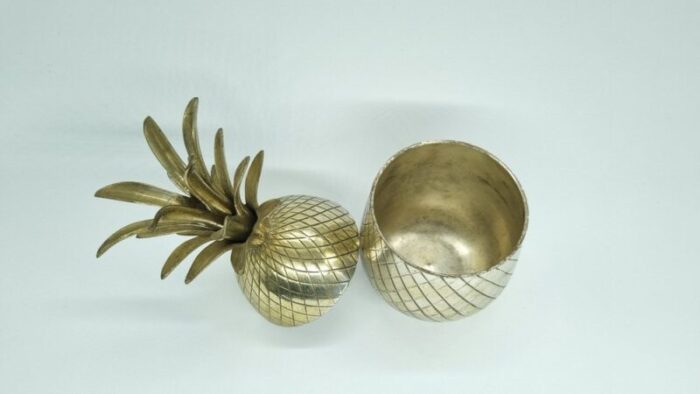 silver plated brass pineapple 1960s 2