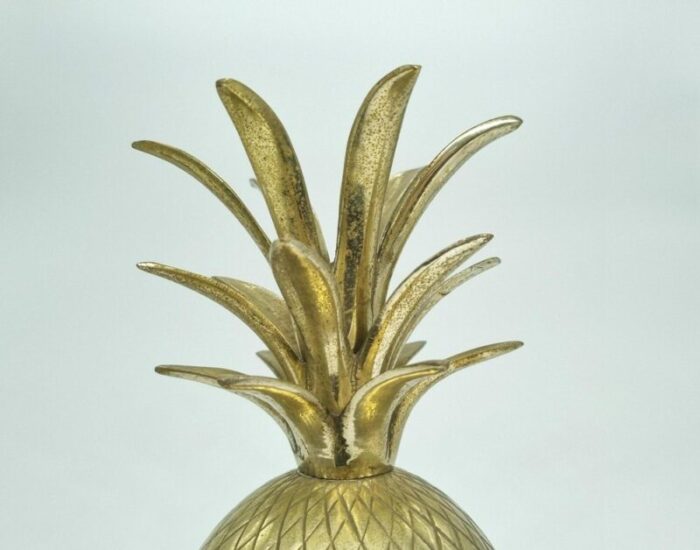 silver plated brass pineapple 1960s 8