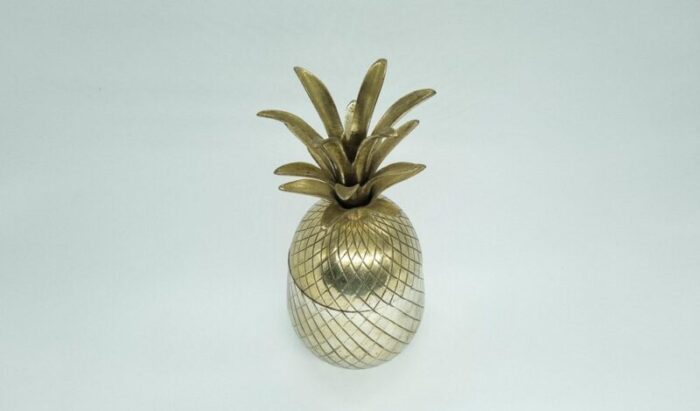 silver plated brass pineapple 1960s 9