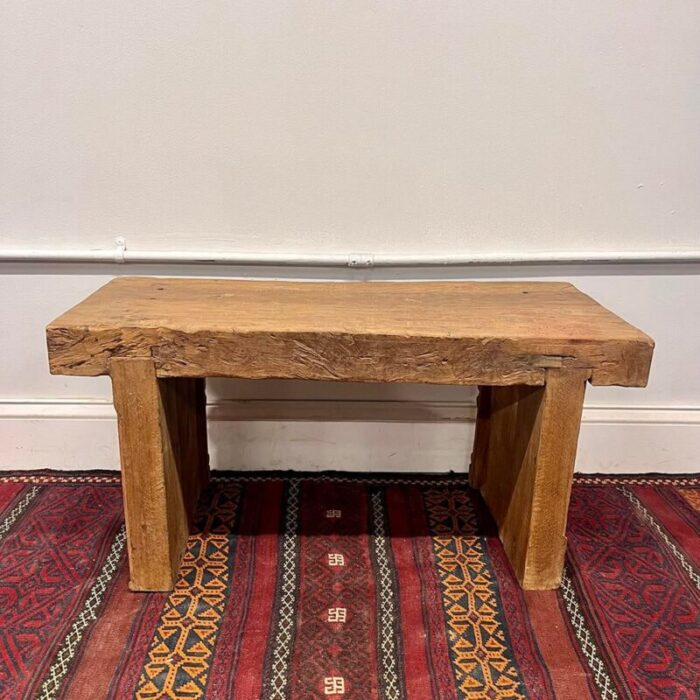 small bench made from reclaimed teakwood 3316