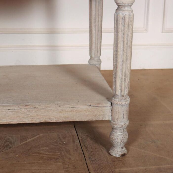 small bleached oak drapers table 1890s 1792