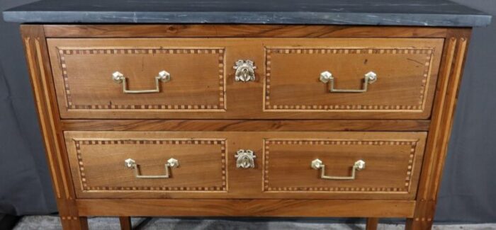 small early 19th century louis xvi regional walnut chest of drawers 5071