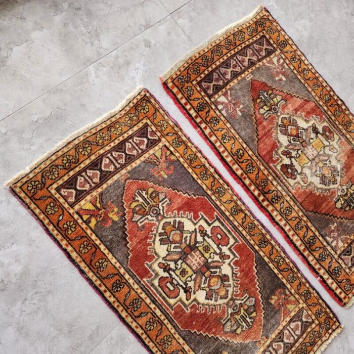 small turkish oushak rugs set of 2 2