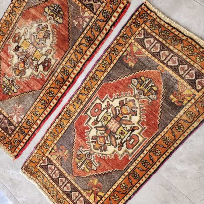 small turkish oushak rugs set of 2 3