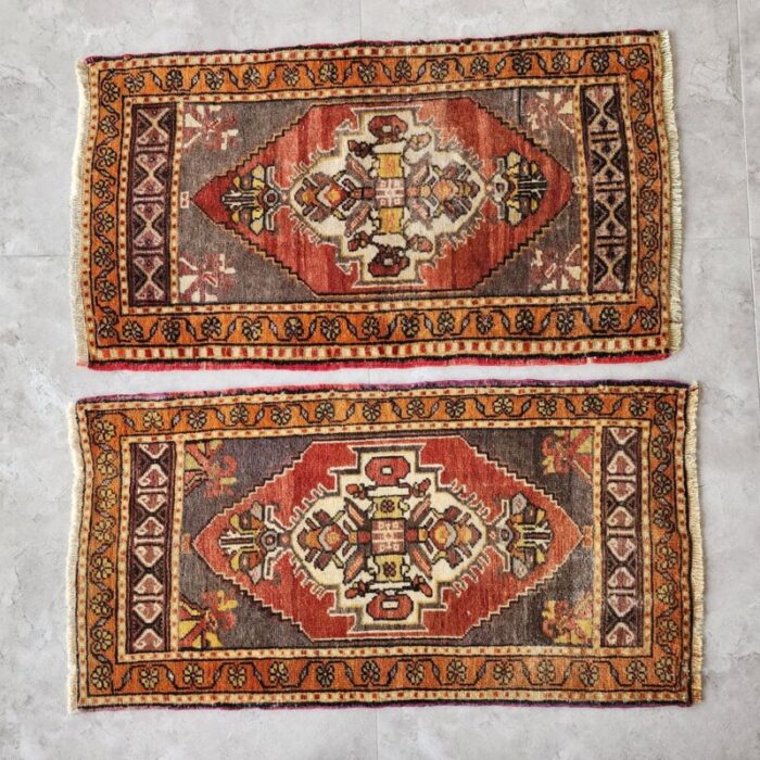 small turkish oushak rugs set of 2 4