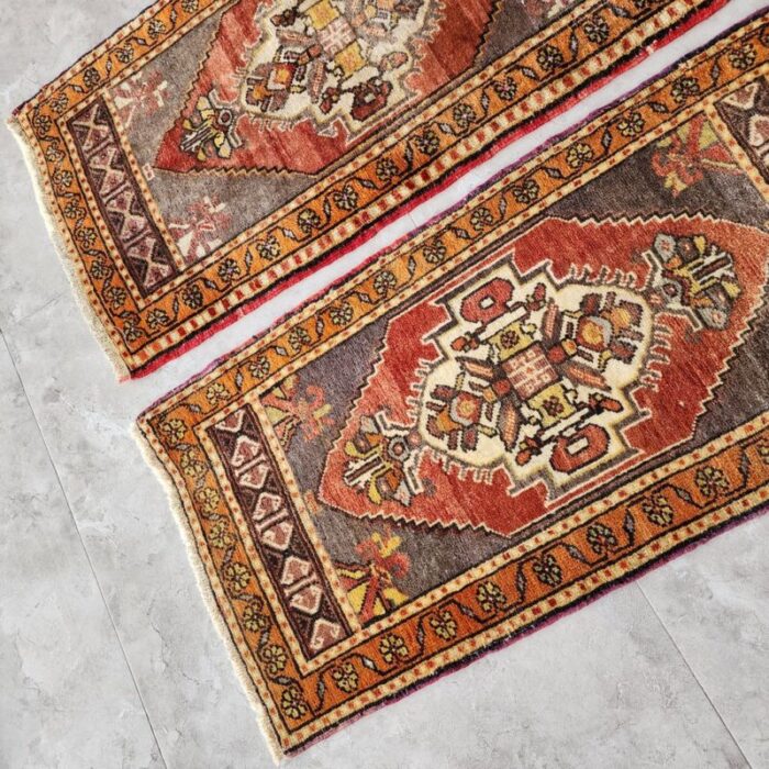 small turkish oushak rugs set of 2 8