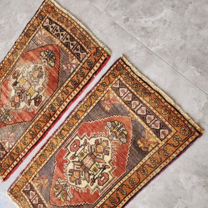 small turkish oushak rugs set of 2 9