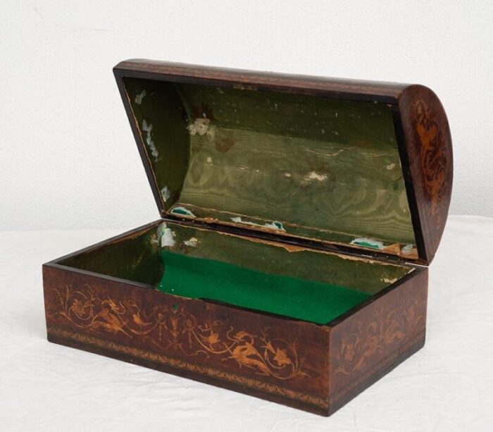 sorrento jewellery box in exotic precious woods 19th century 5