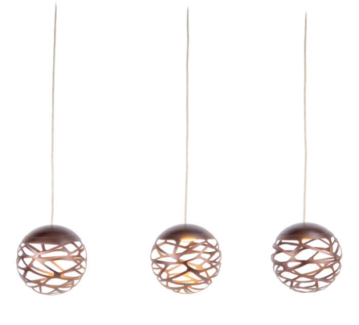 sphere lamp kelly cluster pendant in bronze lodes from studio italia 1273