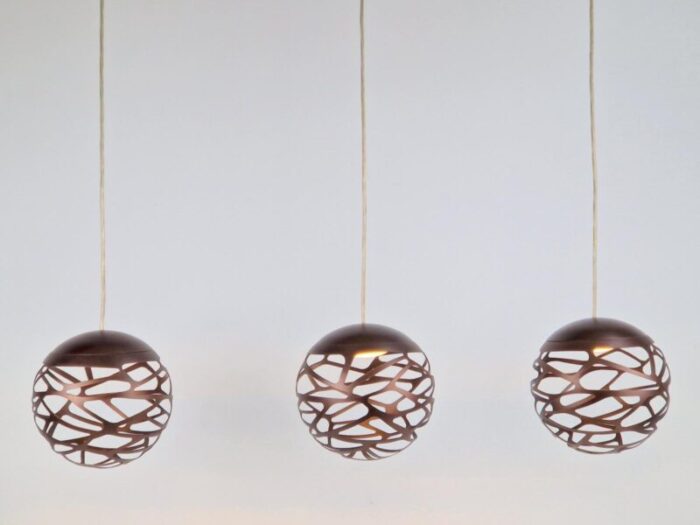 sphere lamp kelly cluster pendant in bronze lodes from studio italia 8298