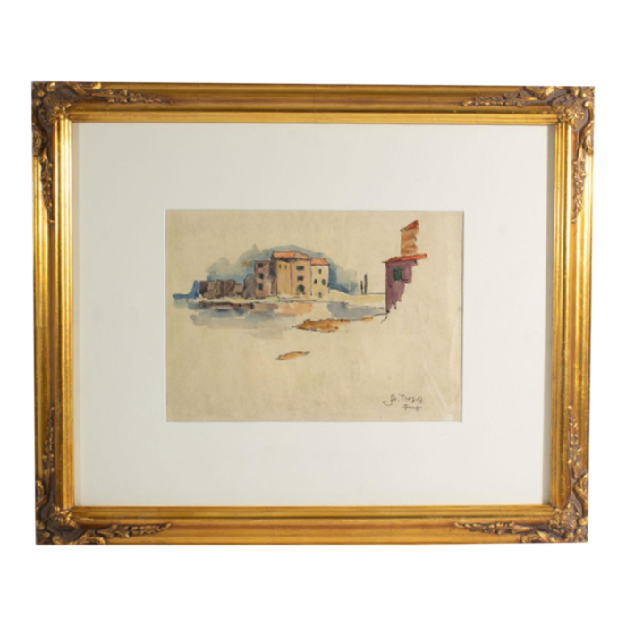 st tropez watercolor painting by 4905