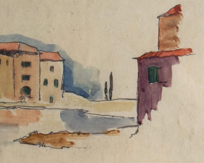 st tropez watercolor painting by 8736