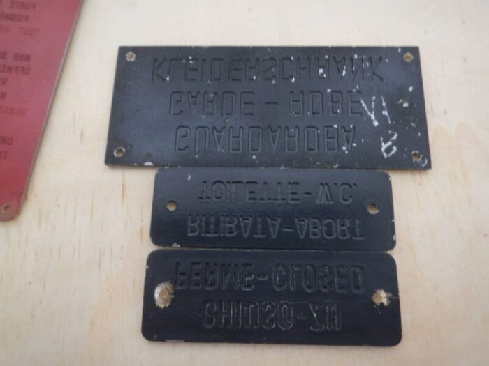 state railway plates 1960s set of 6 11