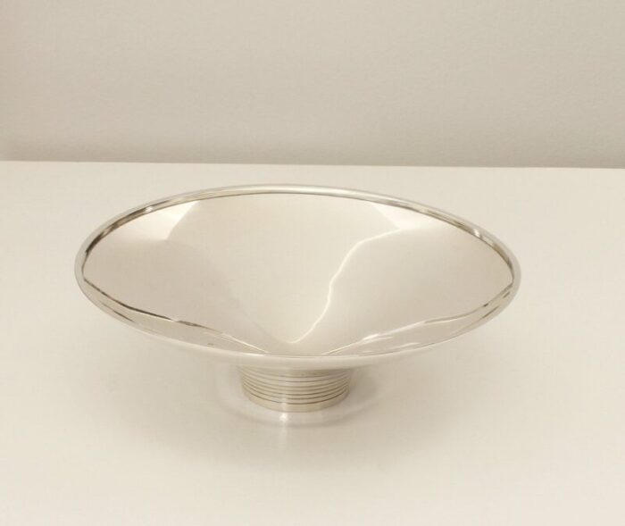 sterling silver bowl from georg jensen 1950s 1