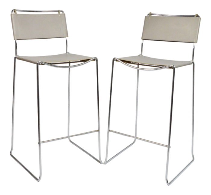 stools attributed to g belotti for alias italy 1970s set of 2 9654