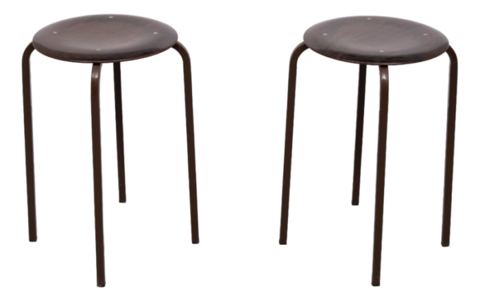 stools by obo eromes 1960s set of 2 1163