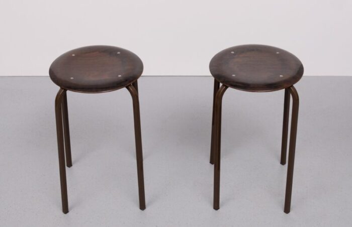 stools by obo eromes 1960s set of 2 8309