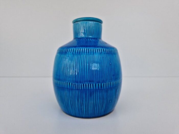 swedish ceramic lid bottle by hertha bengtson 1950s 1